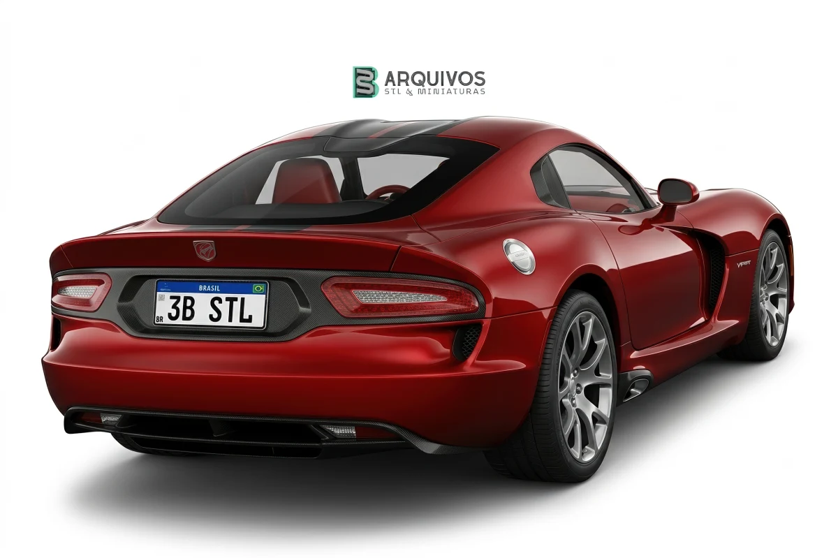 Modelo 3D STL - Dodge SRT Viper 2013 — foto 2